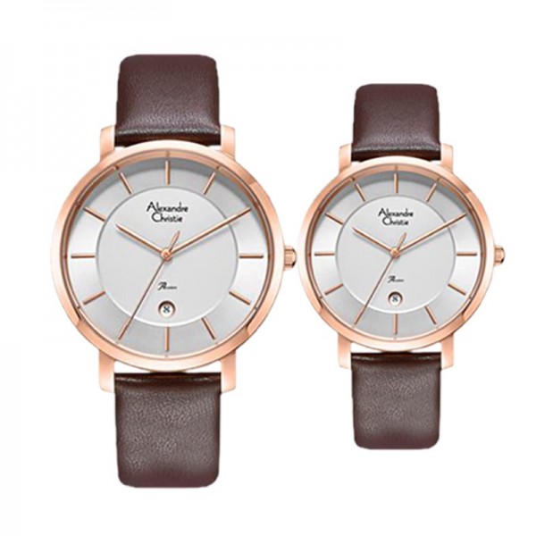 Alexandre Christie AC 8666 Rosegold White MDLRGSL LDLRGSL